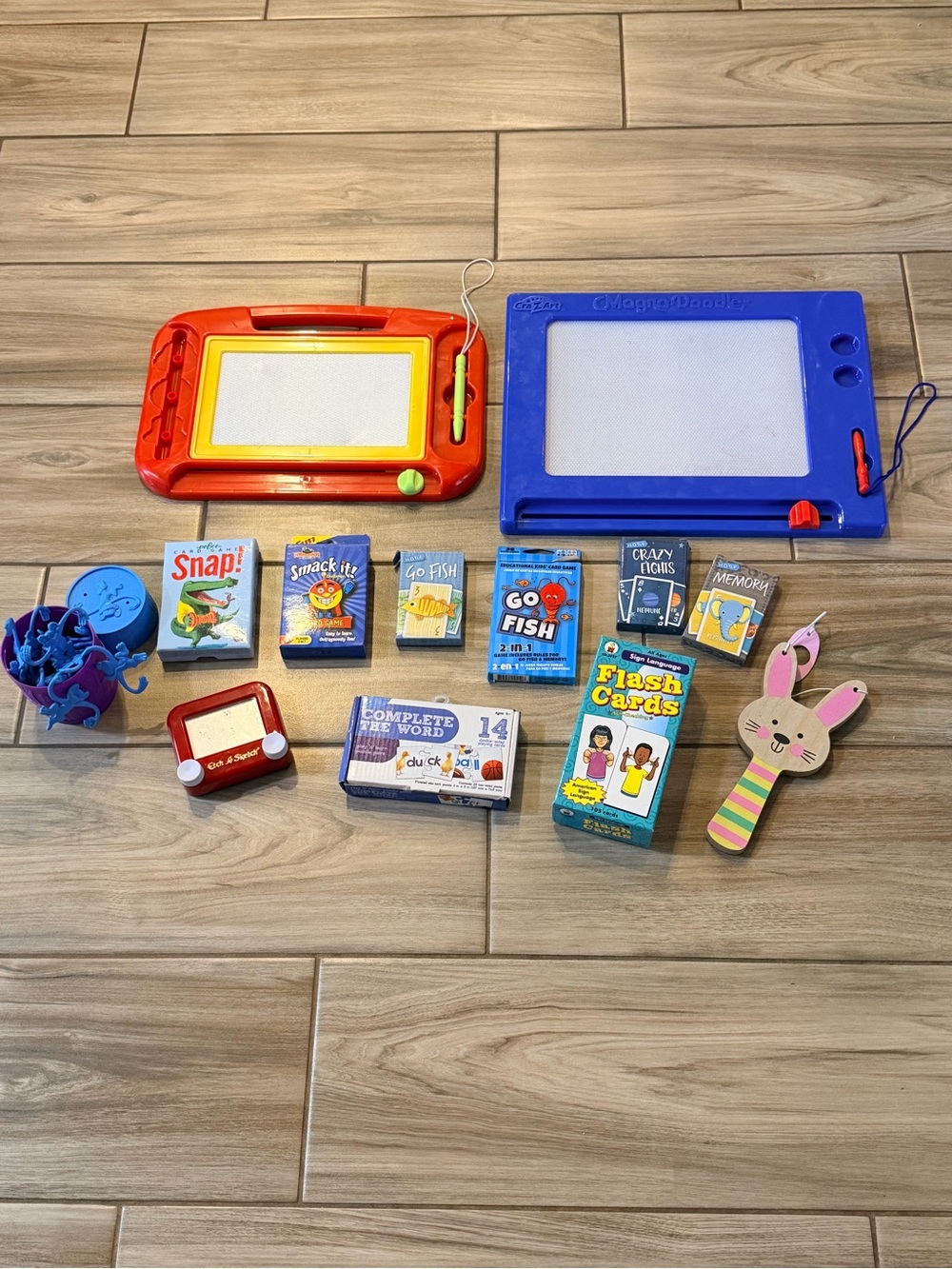 Assorted kids games and toys